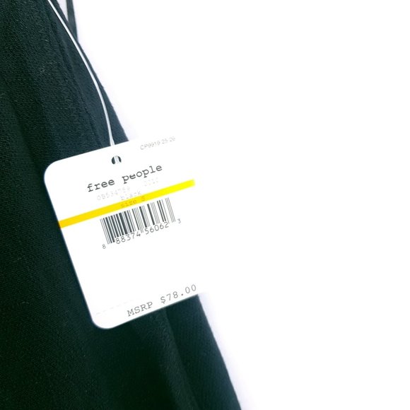 NWT Free People Sweet Talker Black Slip Dress S - Picture 9 of 11